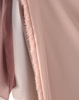 Frayed Elegance Reversible Abaya - Mocha