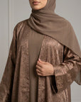 Brown Metallic Abaya