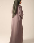 Frayed Elegance Reversible Abaya - Green