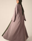 Frayed Elegance Reversible Abaya - Green