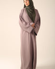 Frayed Elegance Reversible Abaya - Green