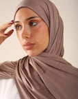Beige Jersey Hijab