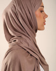 Beige Jersey Hijab