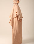 Khimar Set with Abaya - Desert Sand