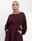 Maroon Essential Abaya