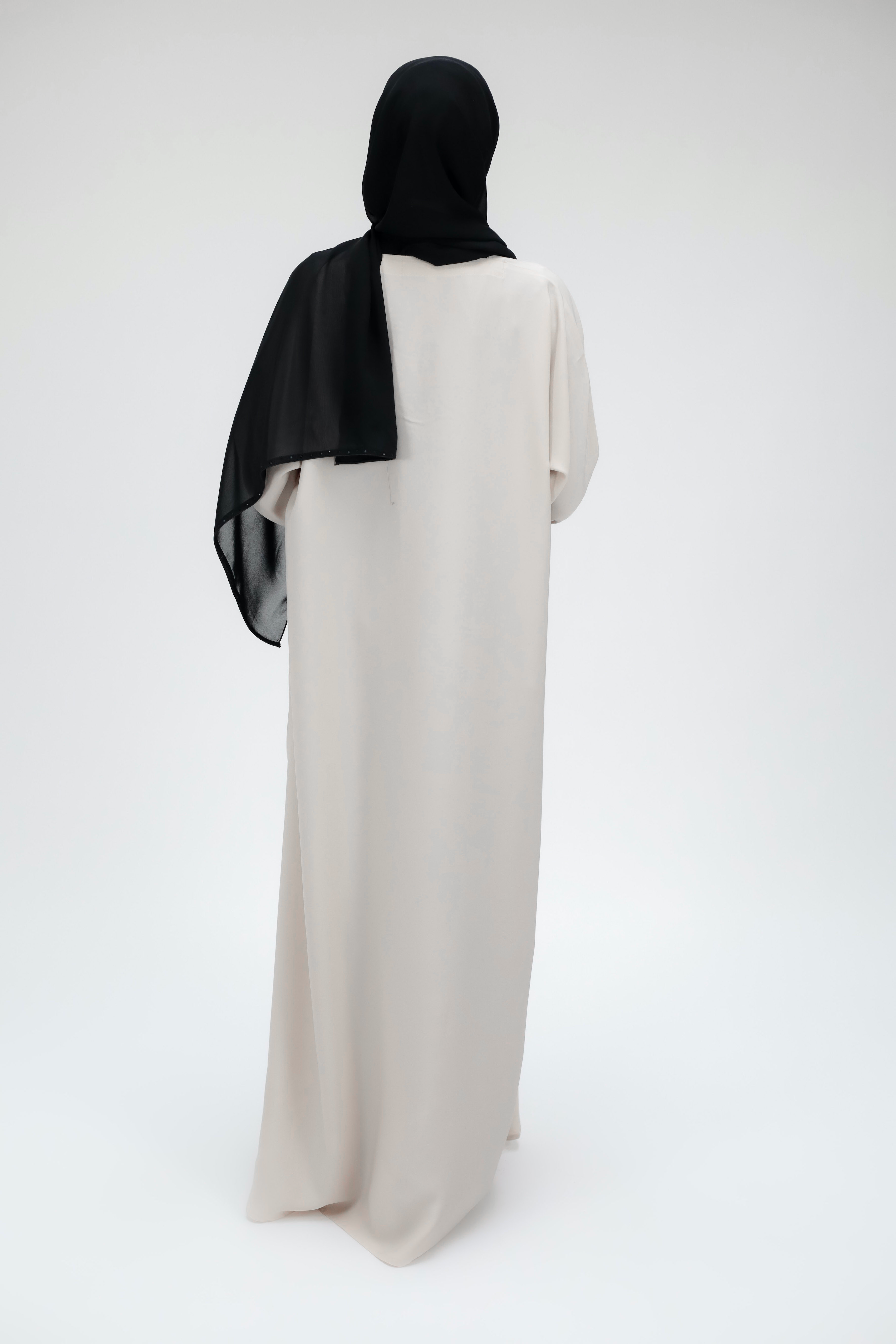 White - Slip Dress (Long Sleeves)