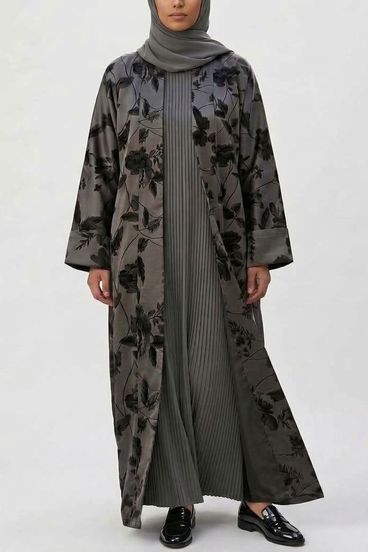 Layali Floral Abaya Set