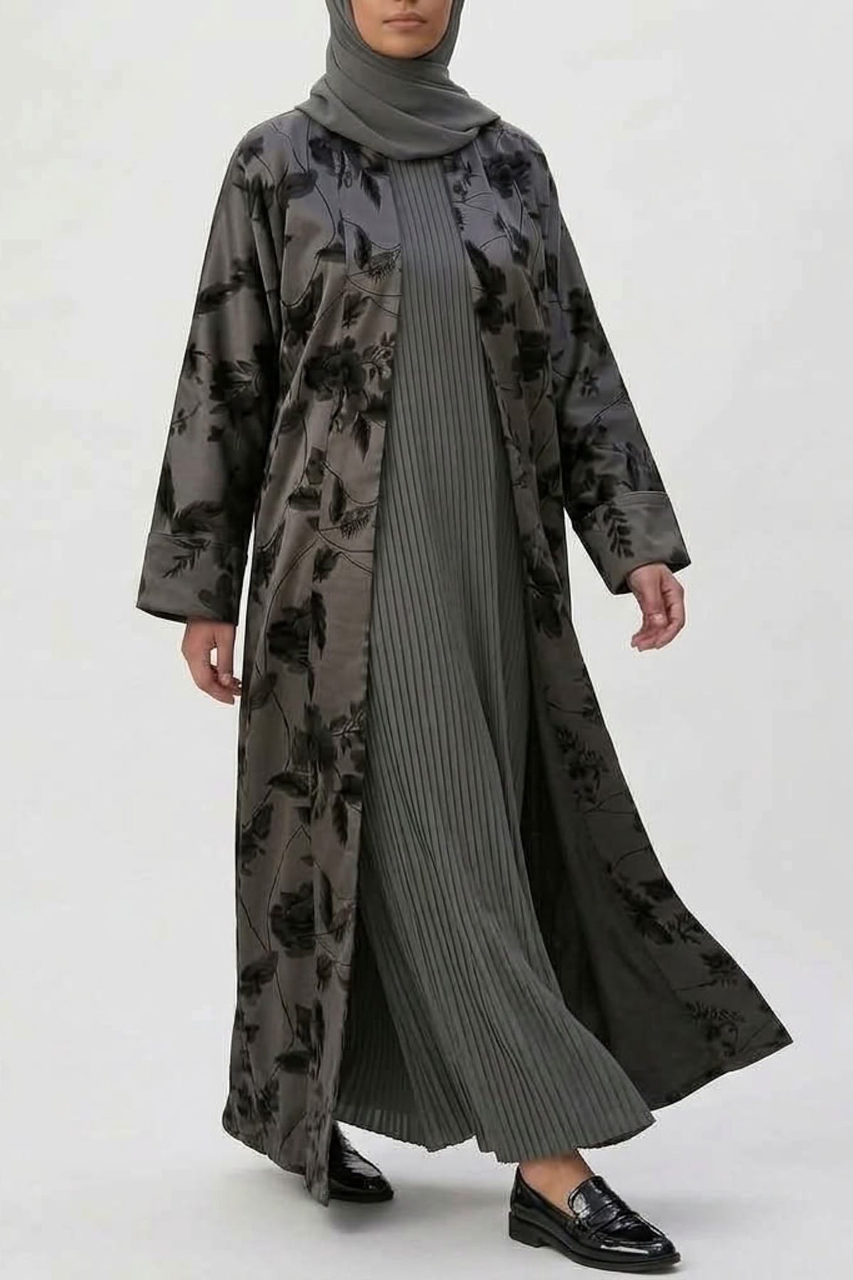 Layali Floral Abaya Set