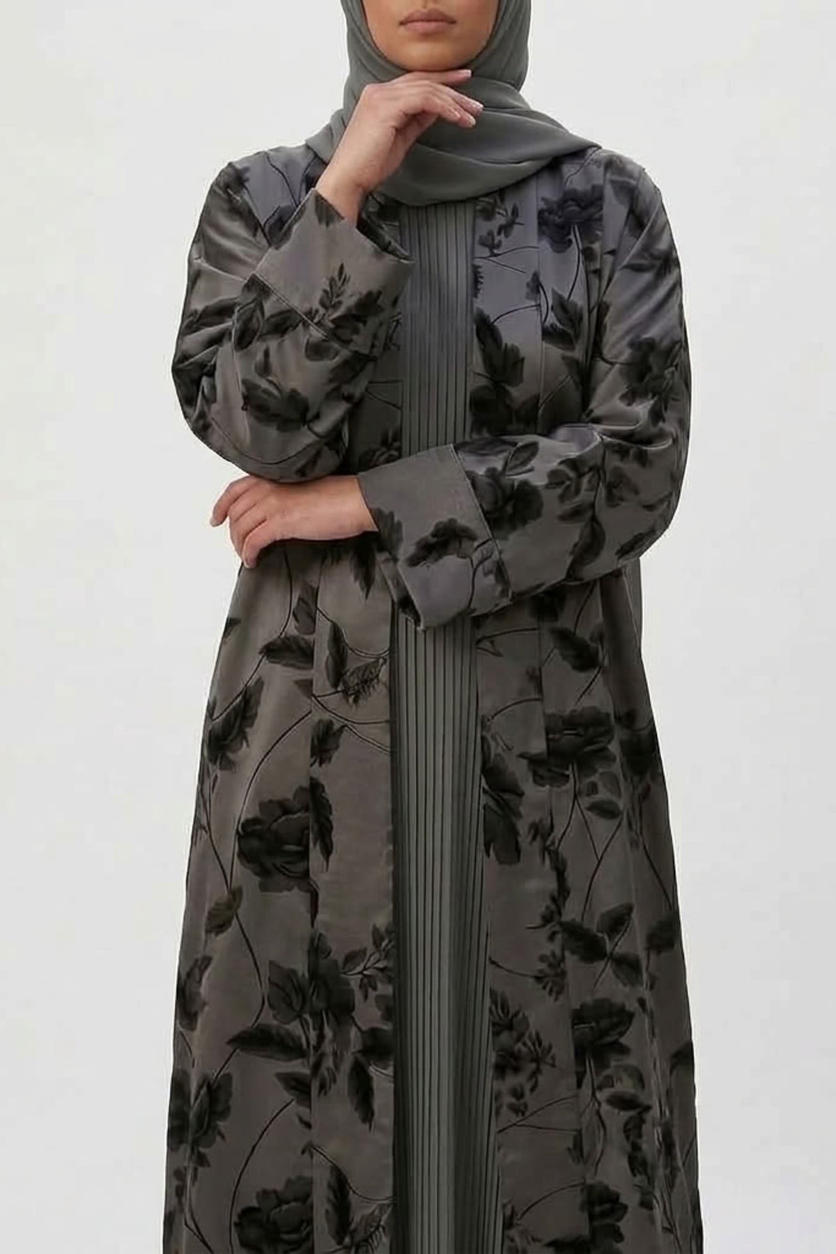 Layali Floral Abaya Set