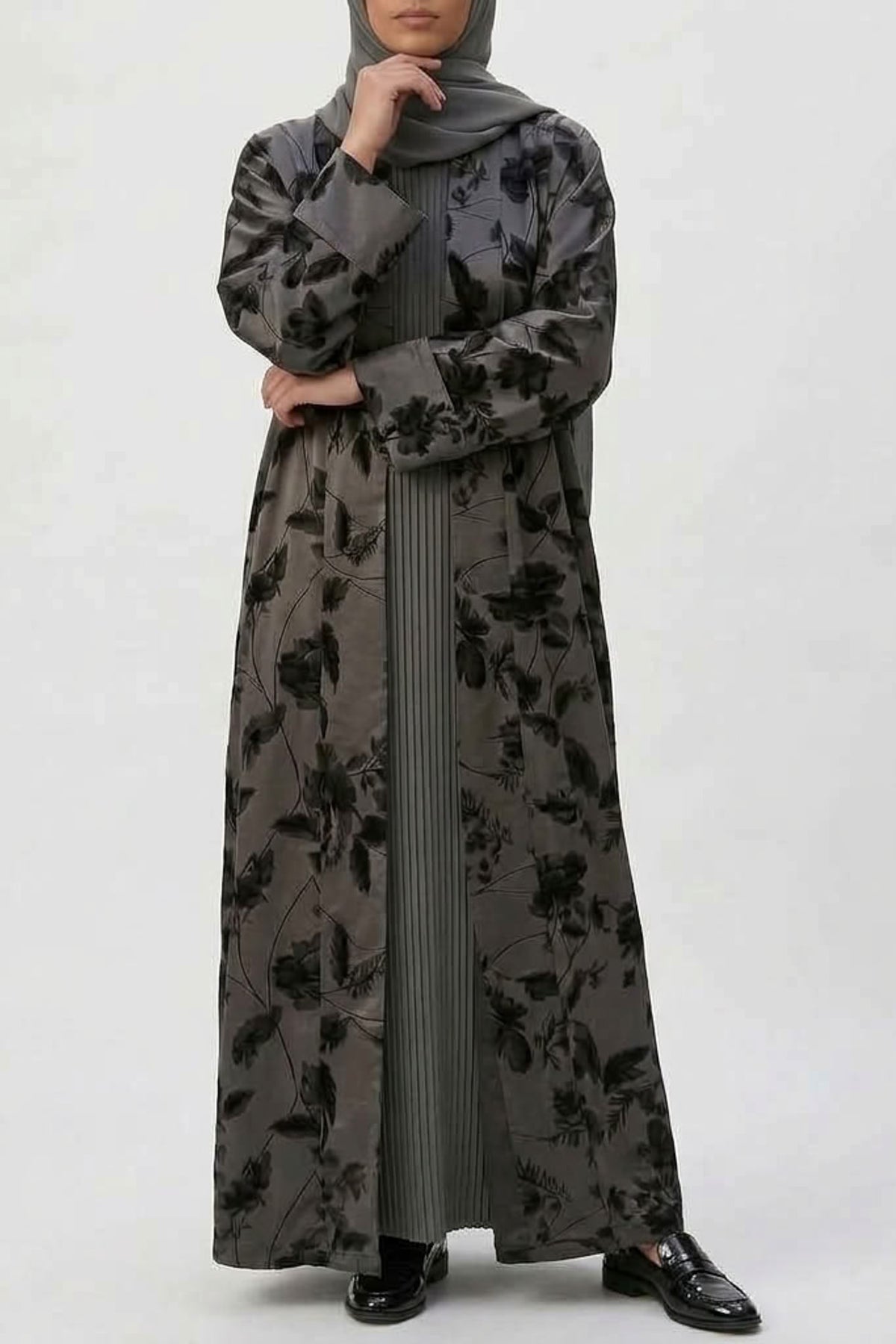 Layali Floral Abaya Set