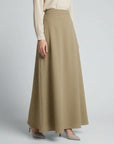 Asymmetric Modest Jacket & Skirt Co-ord - Taupe