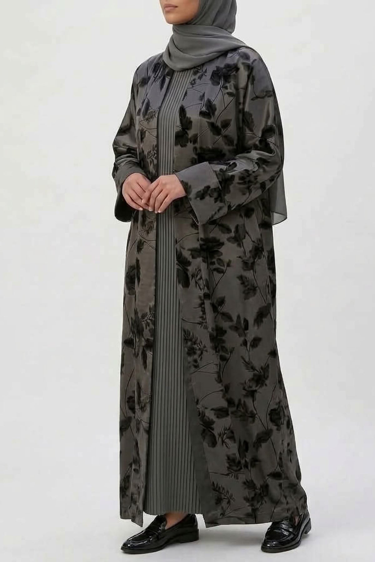 Layali Floral Abaya Set