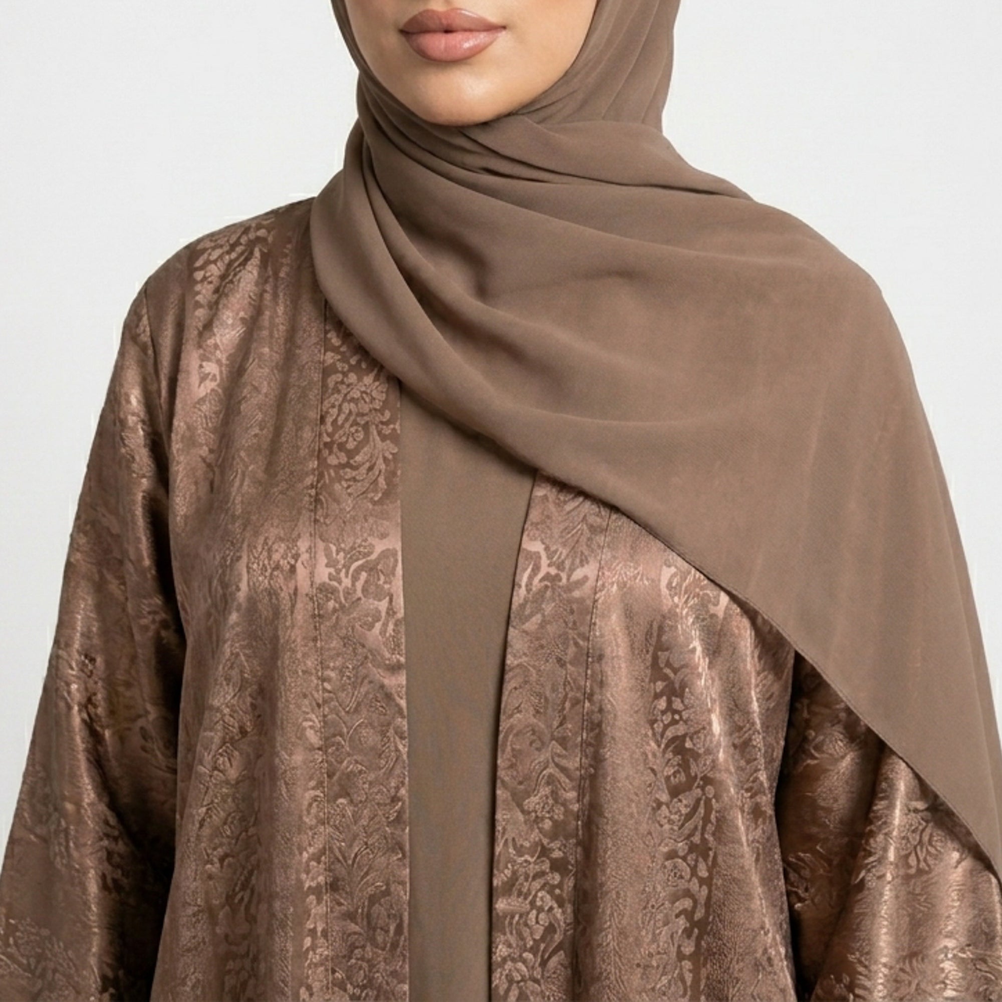 Brown Metallic Abaya