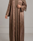 Brown Metallic Abaya