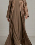 Brown Metallic Abaya