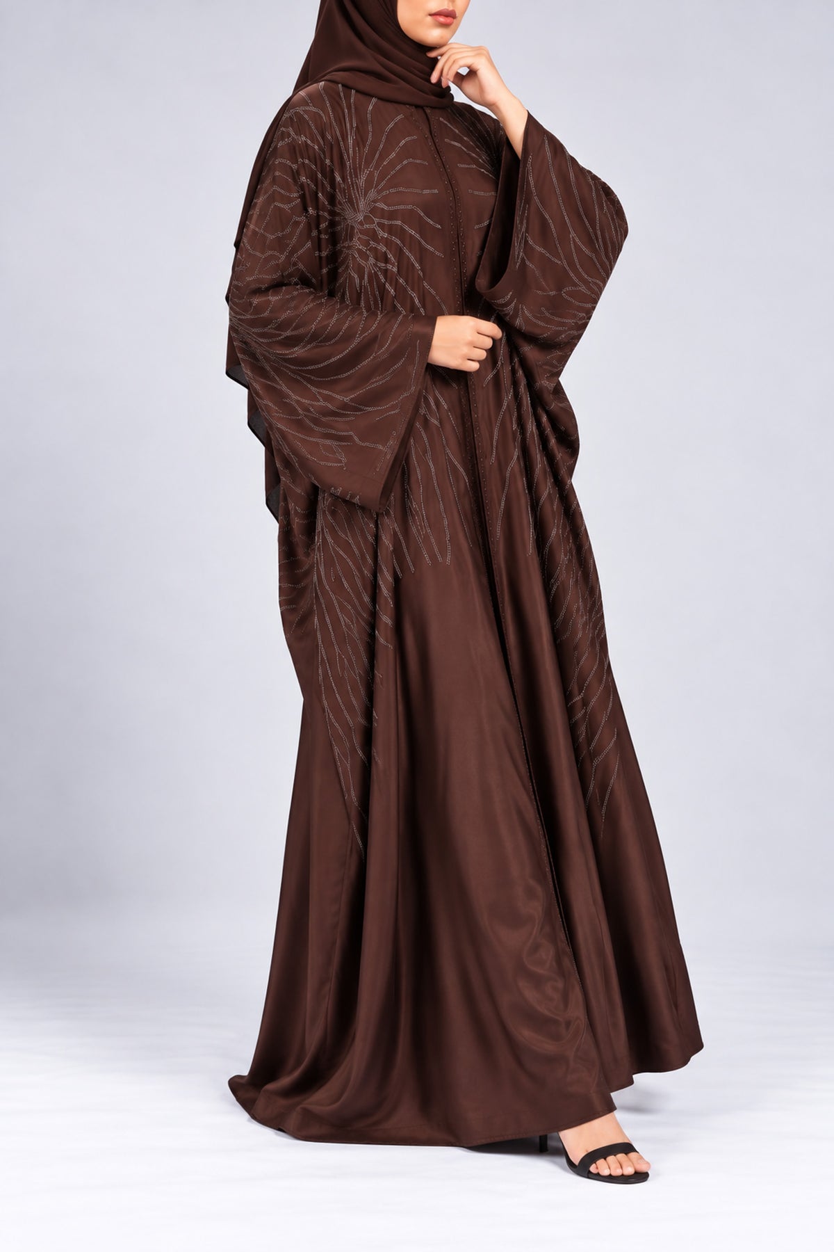 Chocolate Brown Shimmer Farasha