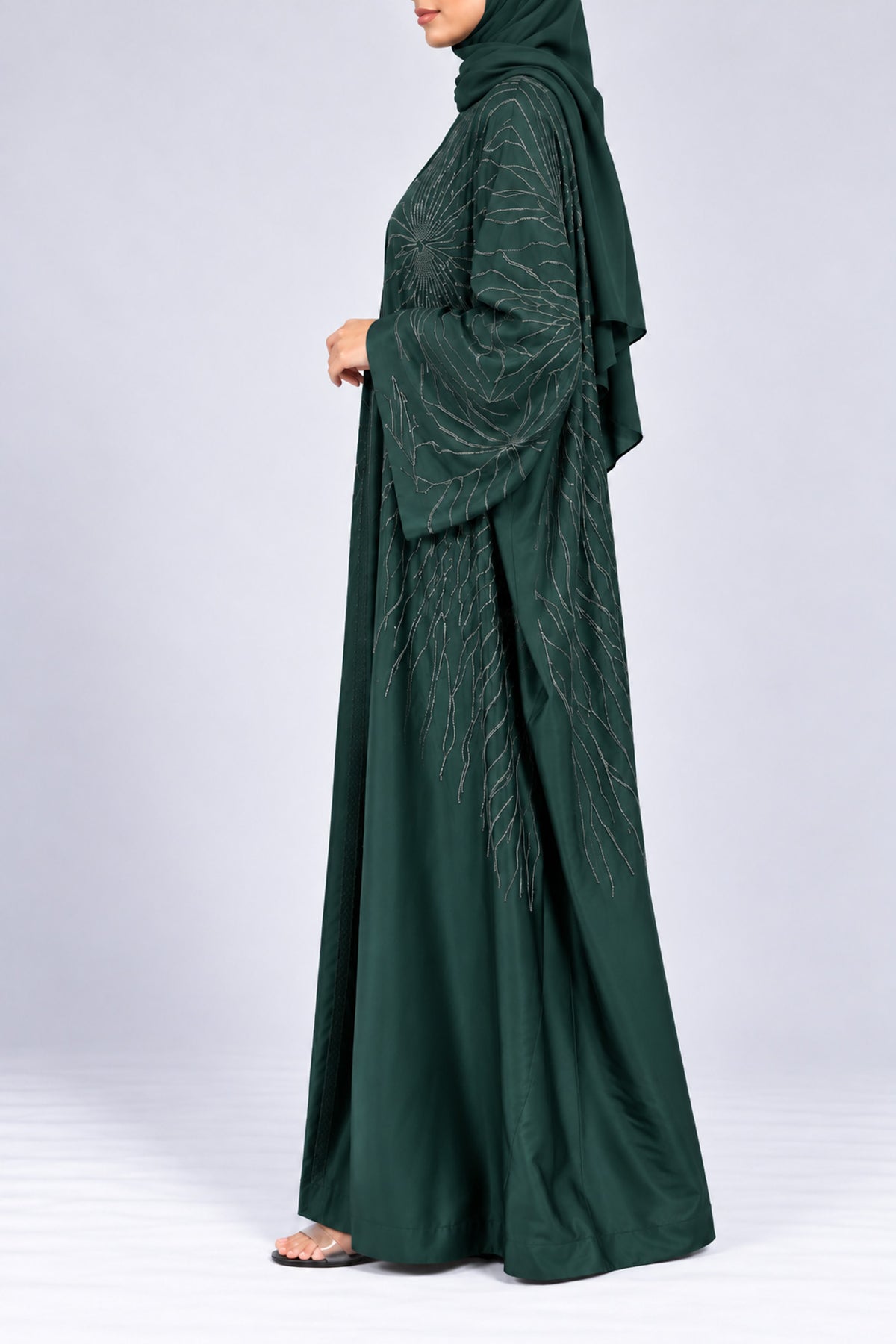 Emerald Green Shimmer Farasha