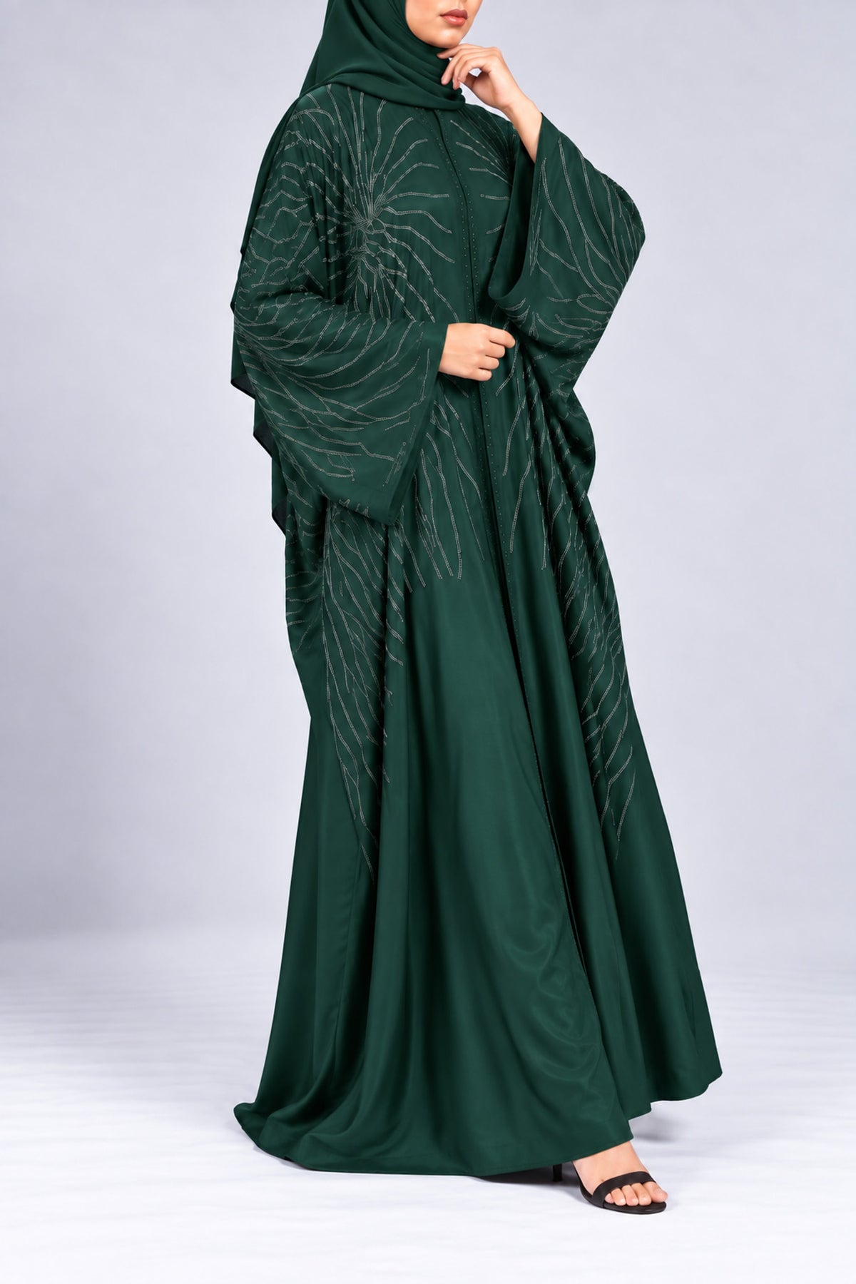 Emerald Green Shimmer Farasha