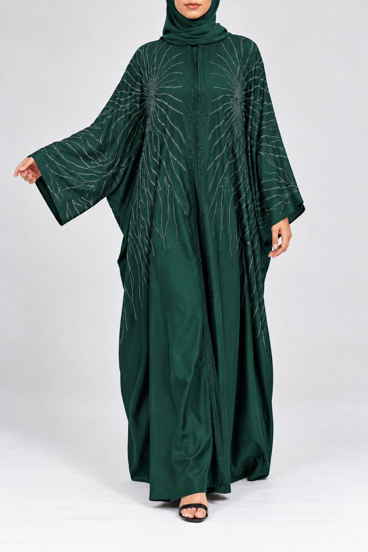 Emerald Green Shimmer Farasha
