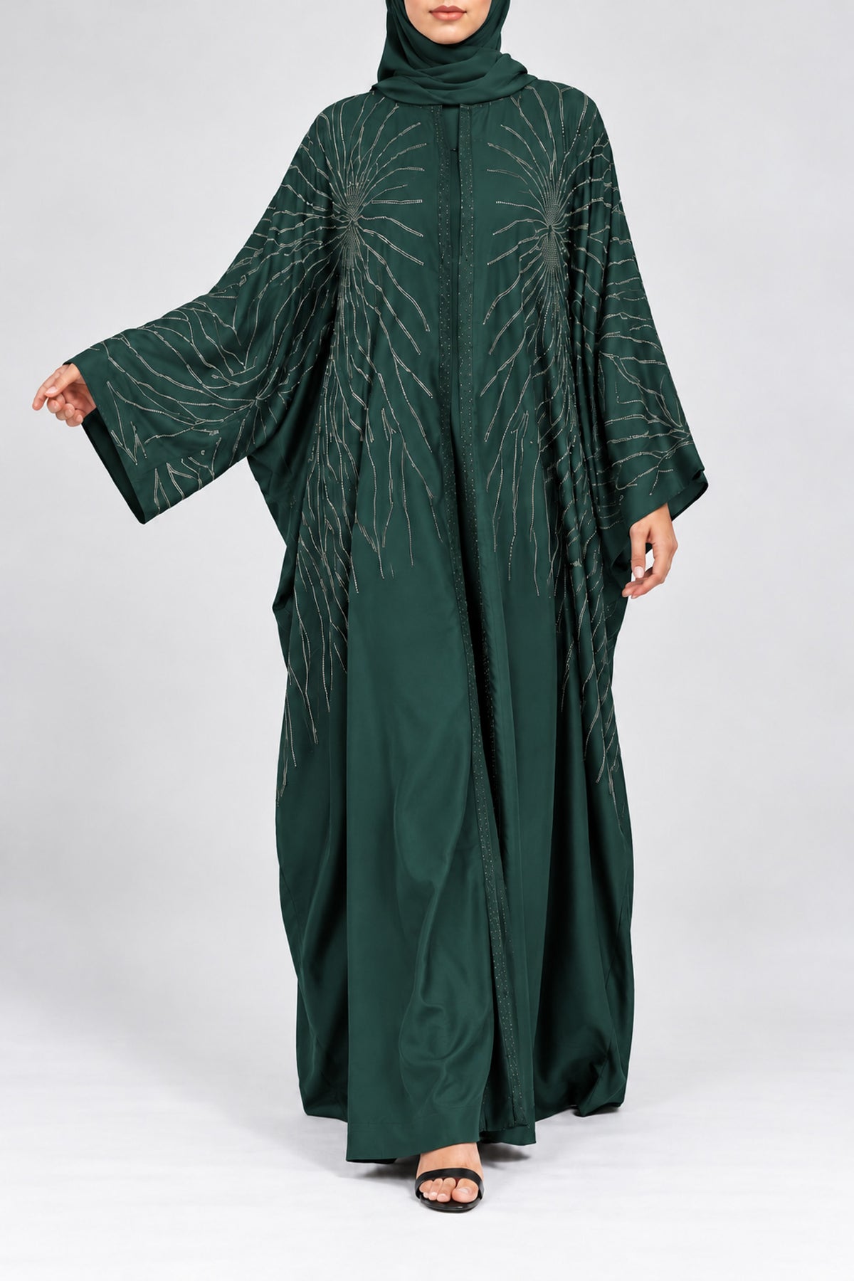 Emerald Green Shimmer Farasha