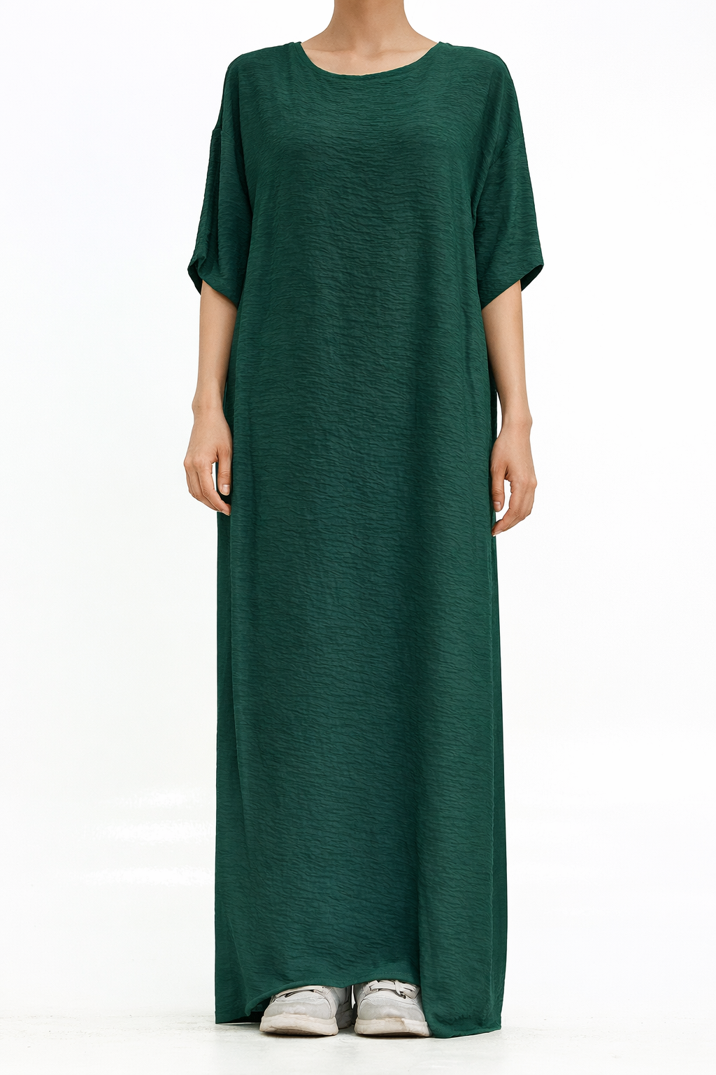 Green Short Sleeve Slip Dress Anaqa Inspired Green Short Sleeve Slip Dress Anaqa Inspired
