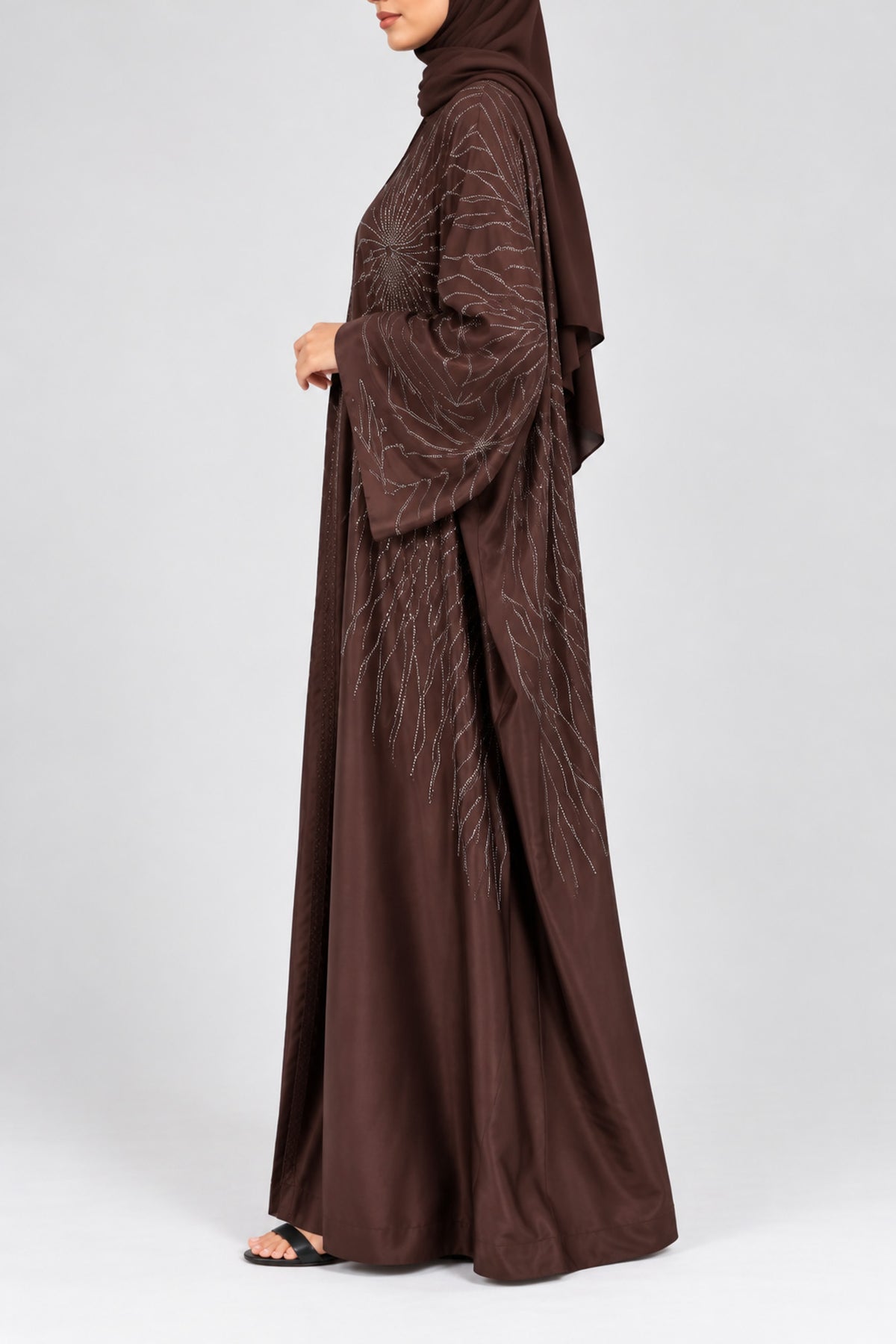 Chocolate Brown Shimmer Farasha