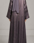 Smoky Mauve Metallic Abaya