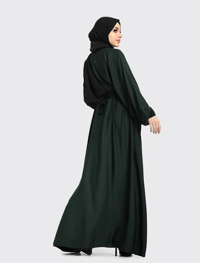 Bottle Green Essential Abaya