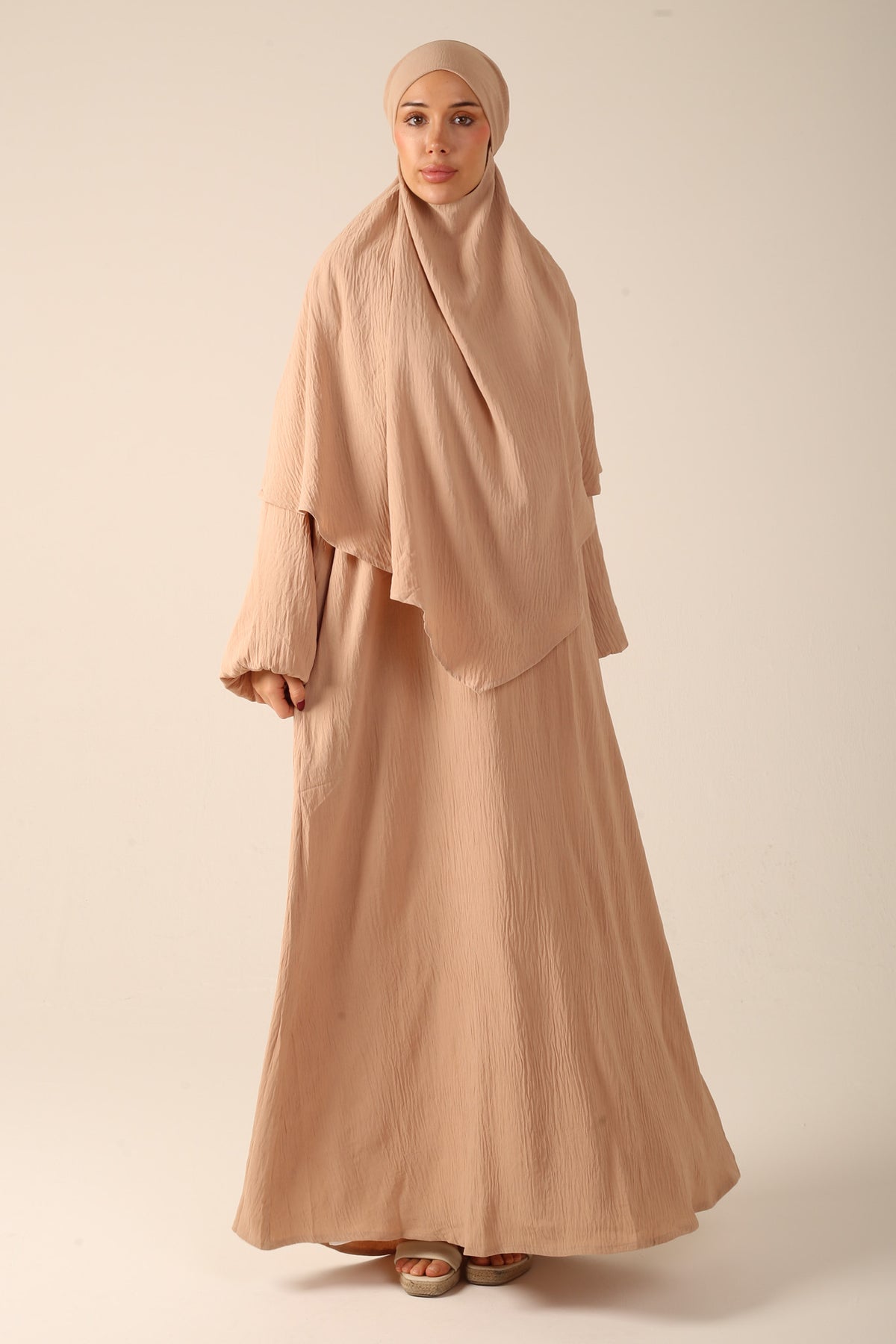 Khimar Set with Abaya - Desert Sand