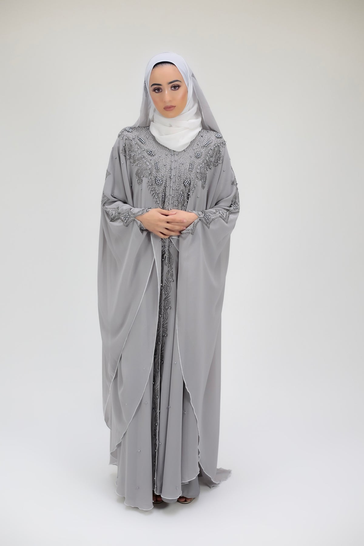 Silver Fox Hooded Scarf Farasha