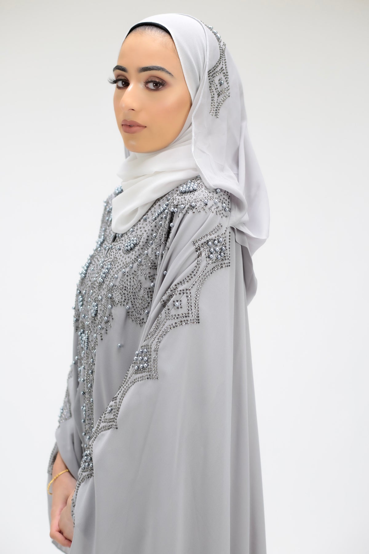 Silver Fox Hooded Scarf Farasha