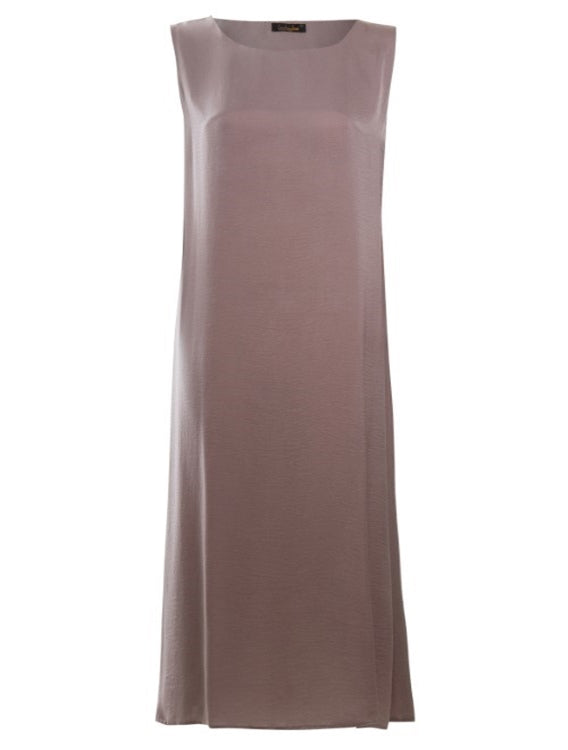 Mocha Sleeveless Slip Dress