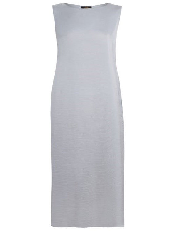 Silver Sleeveless Slip Dress